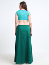 GlamLilly Cotton Saree Inskirt · Green (0335)