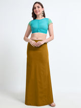 GlamViva Cotton Stretch Saree Inskirt · Gold