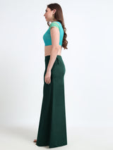 GlamViva Cotton Stretch Saree Inskirt · Bottle Green