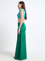 GlamViva Cotton Stretch Saree Inskirt · Green