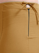 GlamViva Cotton Stretch Saree Inskirt · Beige