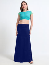 GlamViva Cotton Stretch Saree Inskirt · Royal Blue