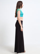 GlamViva Cotton Stretch Saree Inskirt · Black
