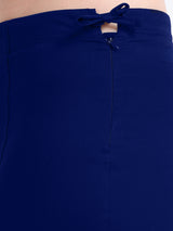 GlamViva Cotton Stretch Saree Inskirt · Royal Blue