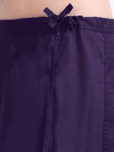 GlamTara Cotton Satin Saree Inskirt · Violet