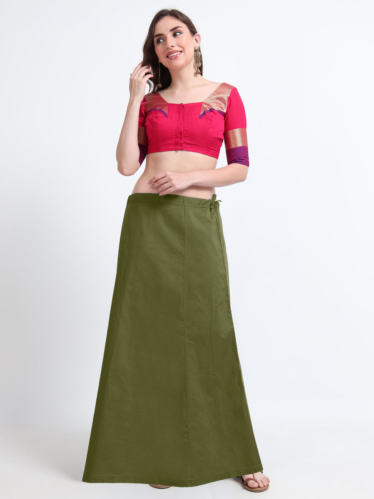 GlamLilly Cotton Saree Inskirt · Willow