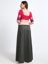 GlamLilly Cotton Saree Inskirt · Dark Shadow