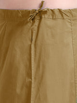 GlamLilly Cotton Saree Inskirt · Amber Gold