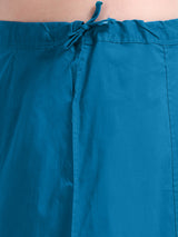 GlamLilly Cotton Saree Inskirt · Blue Jewel
